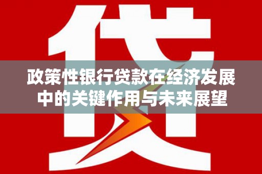 祁县政策性银行贷款在经济发展中的关键作用与未来展望
