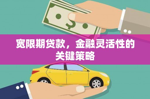 祁县宽限期贷款，金融灵活性的关键策略