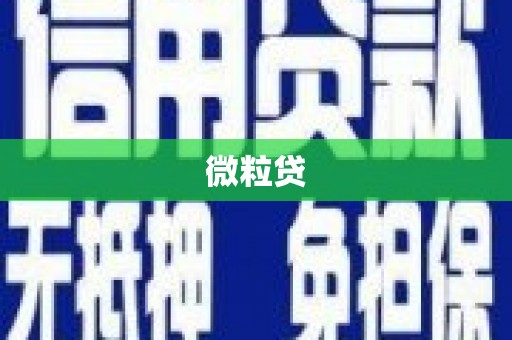 祁县微粒贷