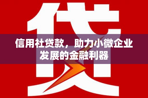 祁县信用社贷款，助力小微企业发展的金融利器