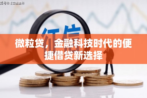 祁县微粒贷，金融科技时代的便捷借贷新选择