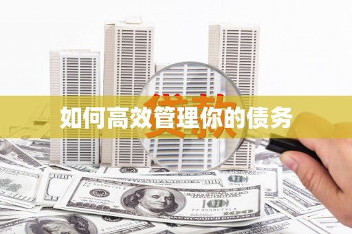祁县如何高效管理你的债务